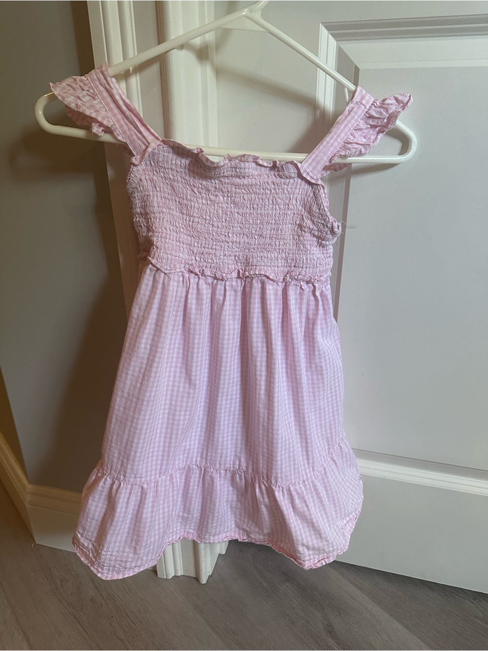 Ruffle Butts Pink Gingham Sundress Size 6